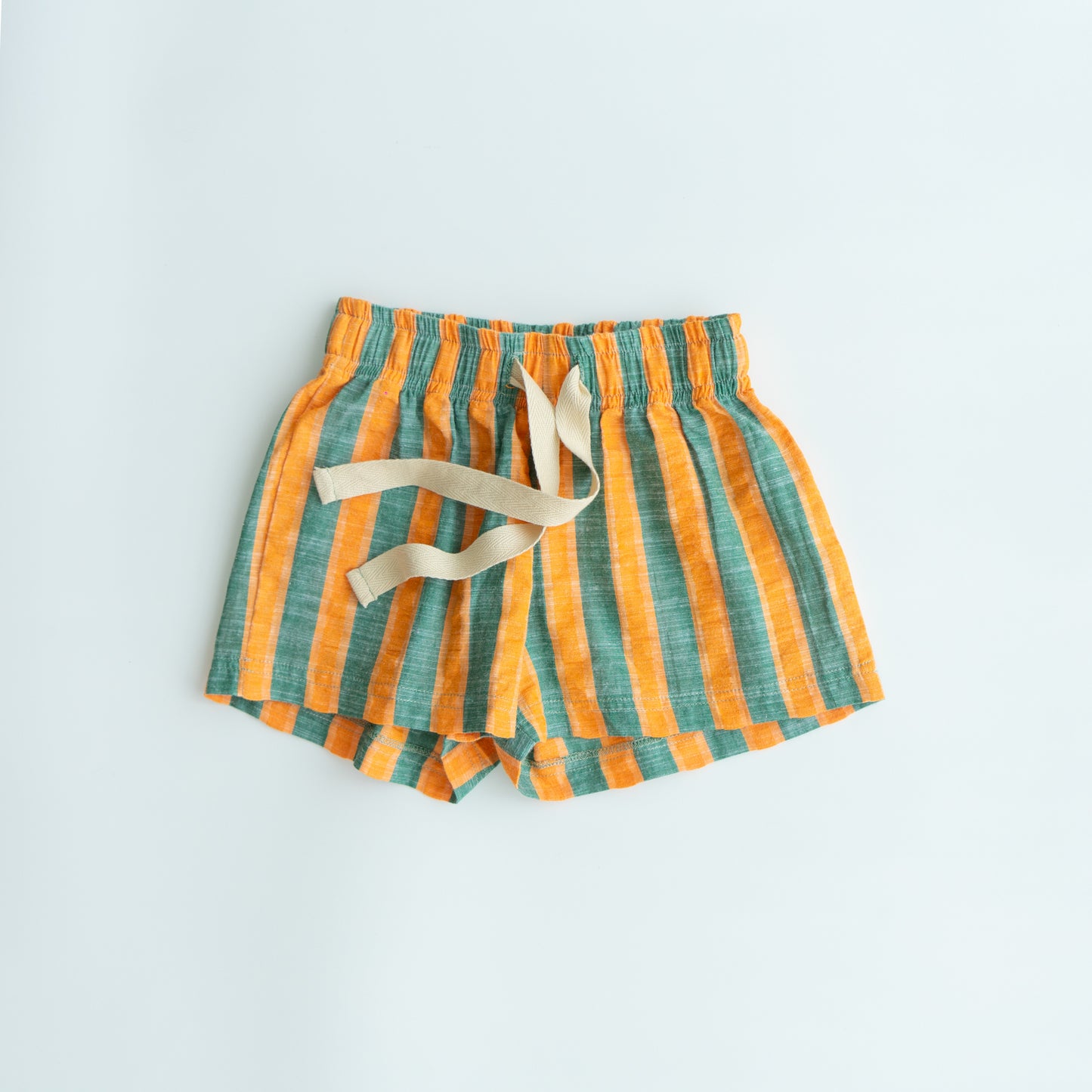 levi shorts - orange / green stripe