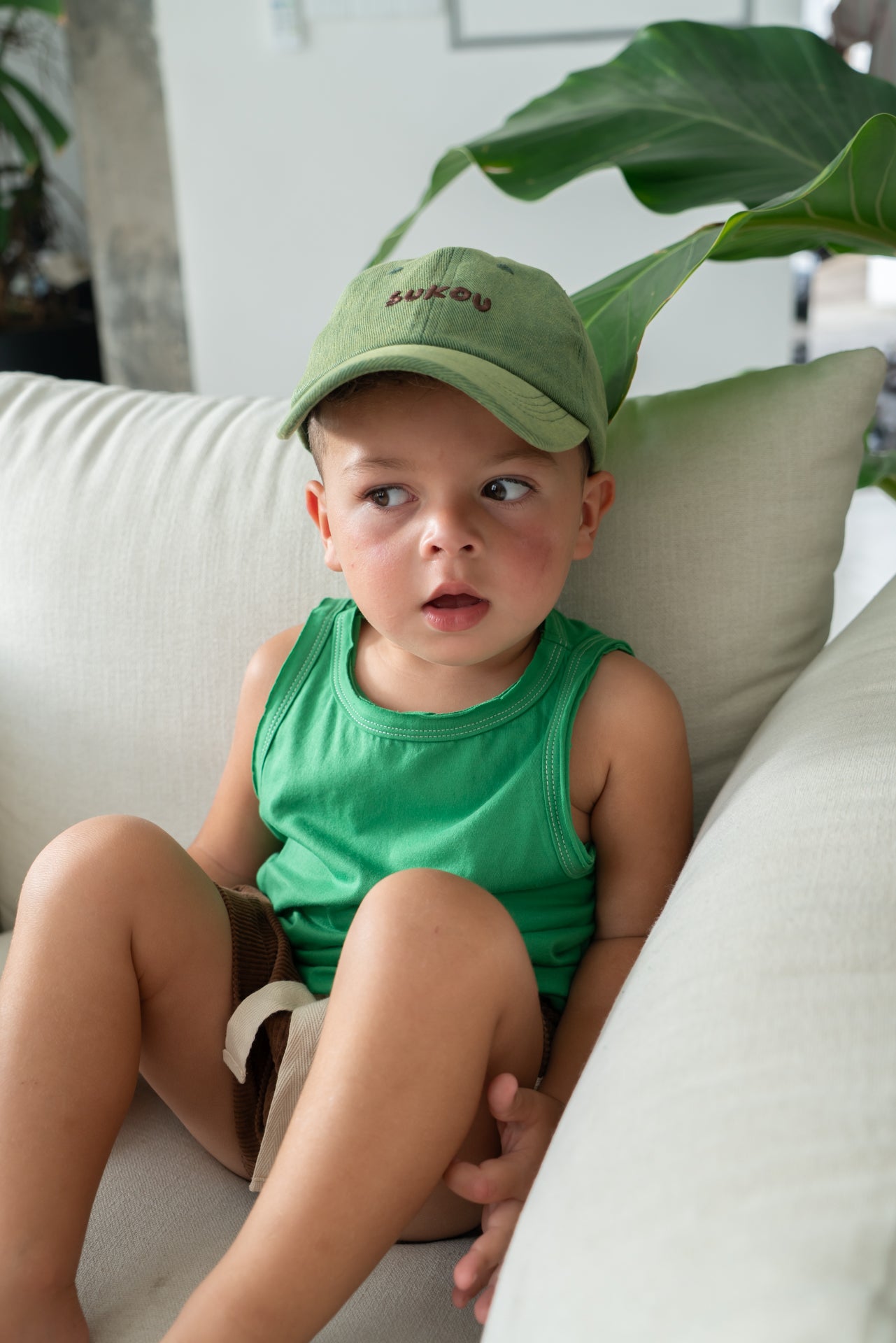 rio sukou signature singlet - green