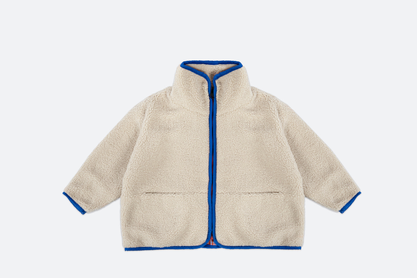 freddie reversible jacket - red / blue check