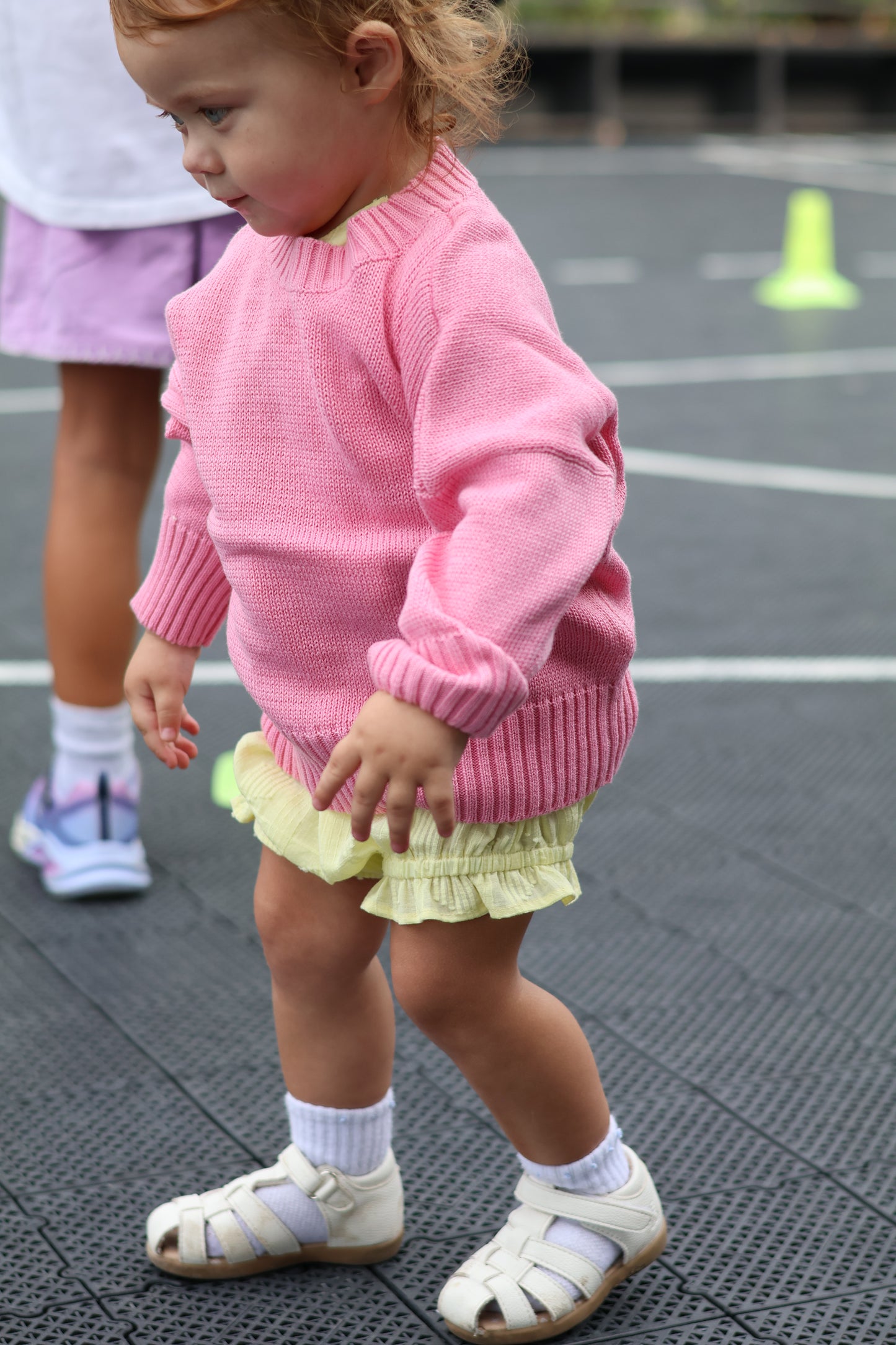 leon knit sweater - barbie