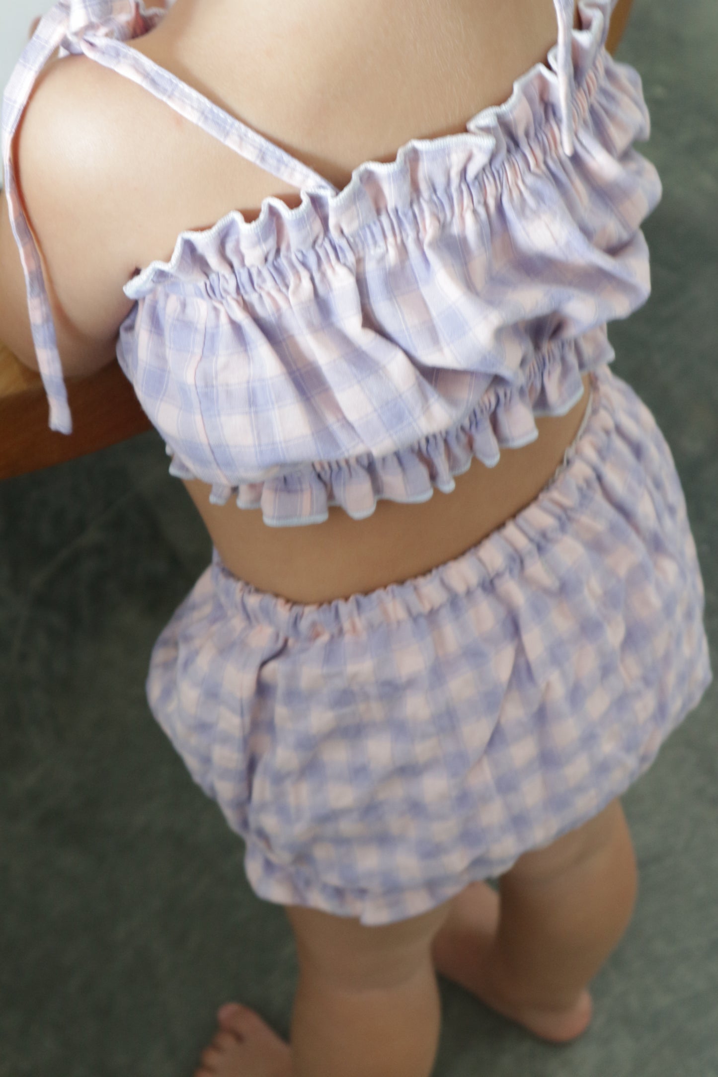 ziggy top - purple check