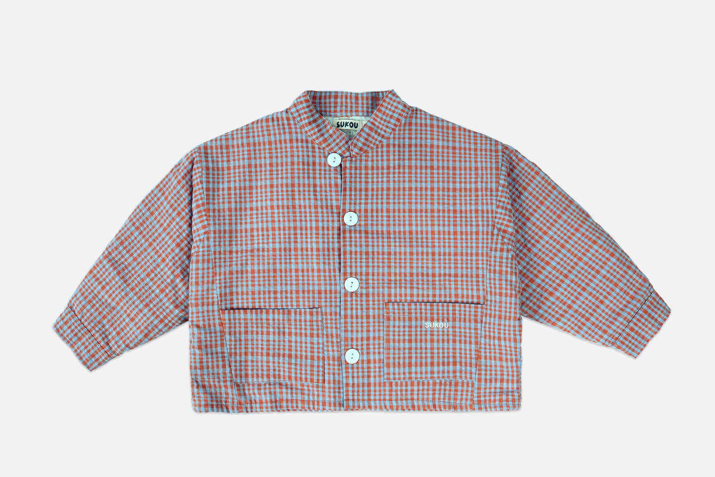 joey jacket - red / blue check