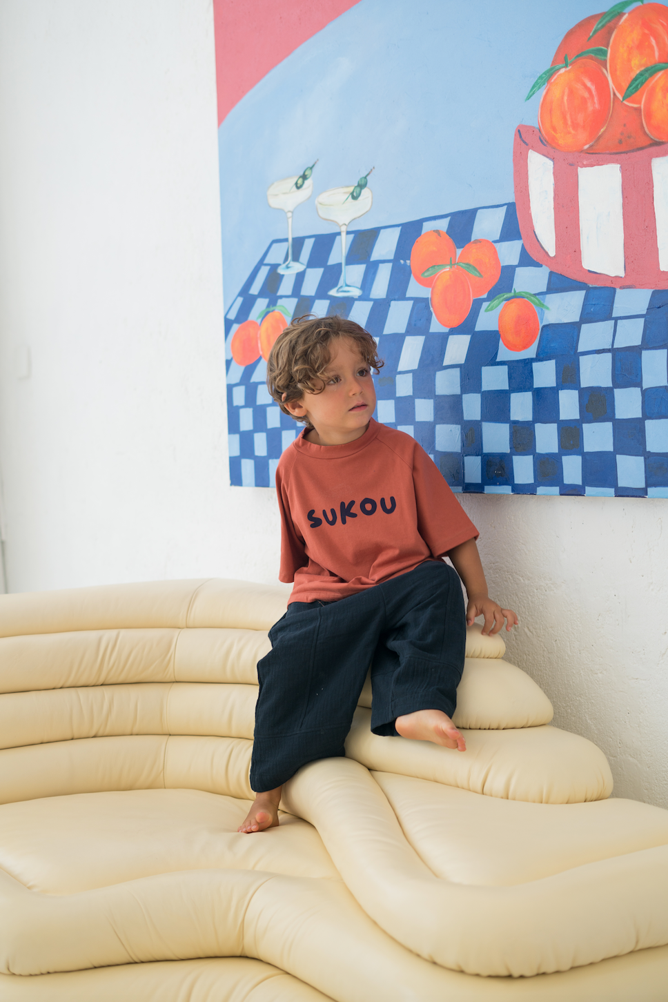 sukou signature t-shirt - rust