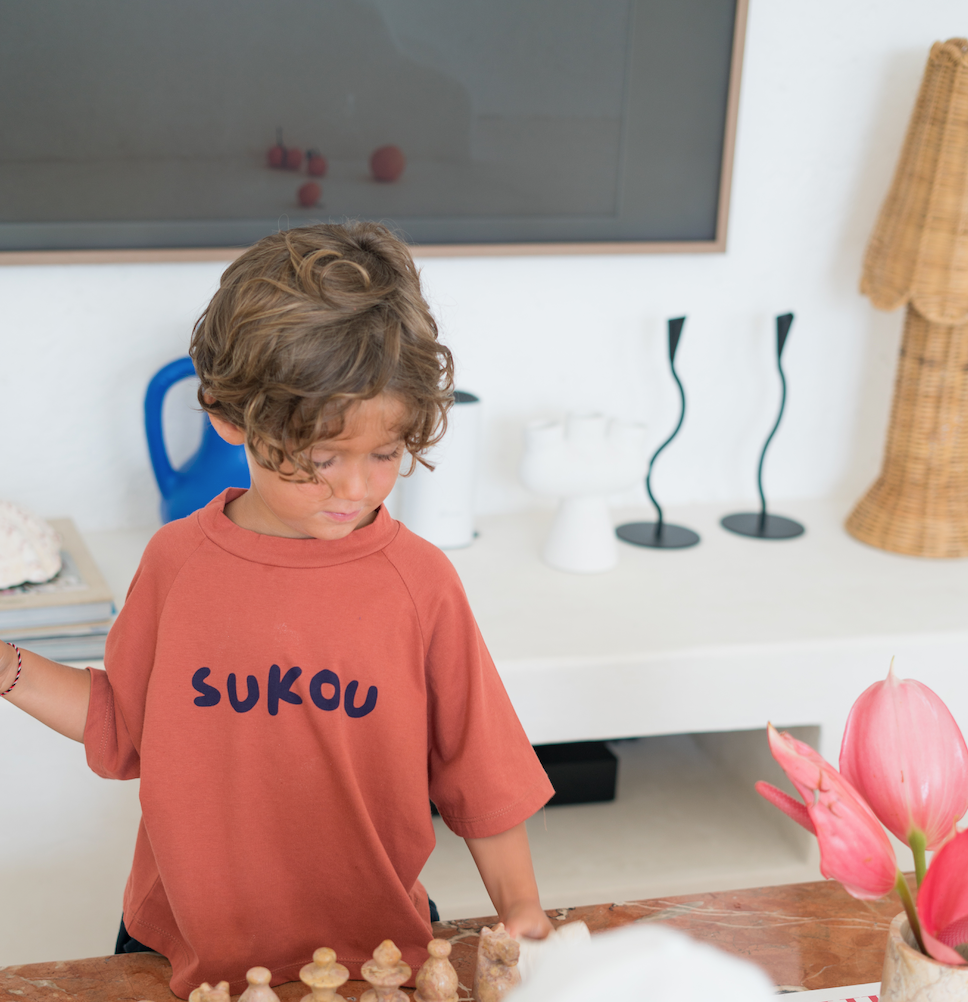 sukou signature t-shirt - rust