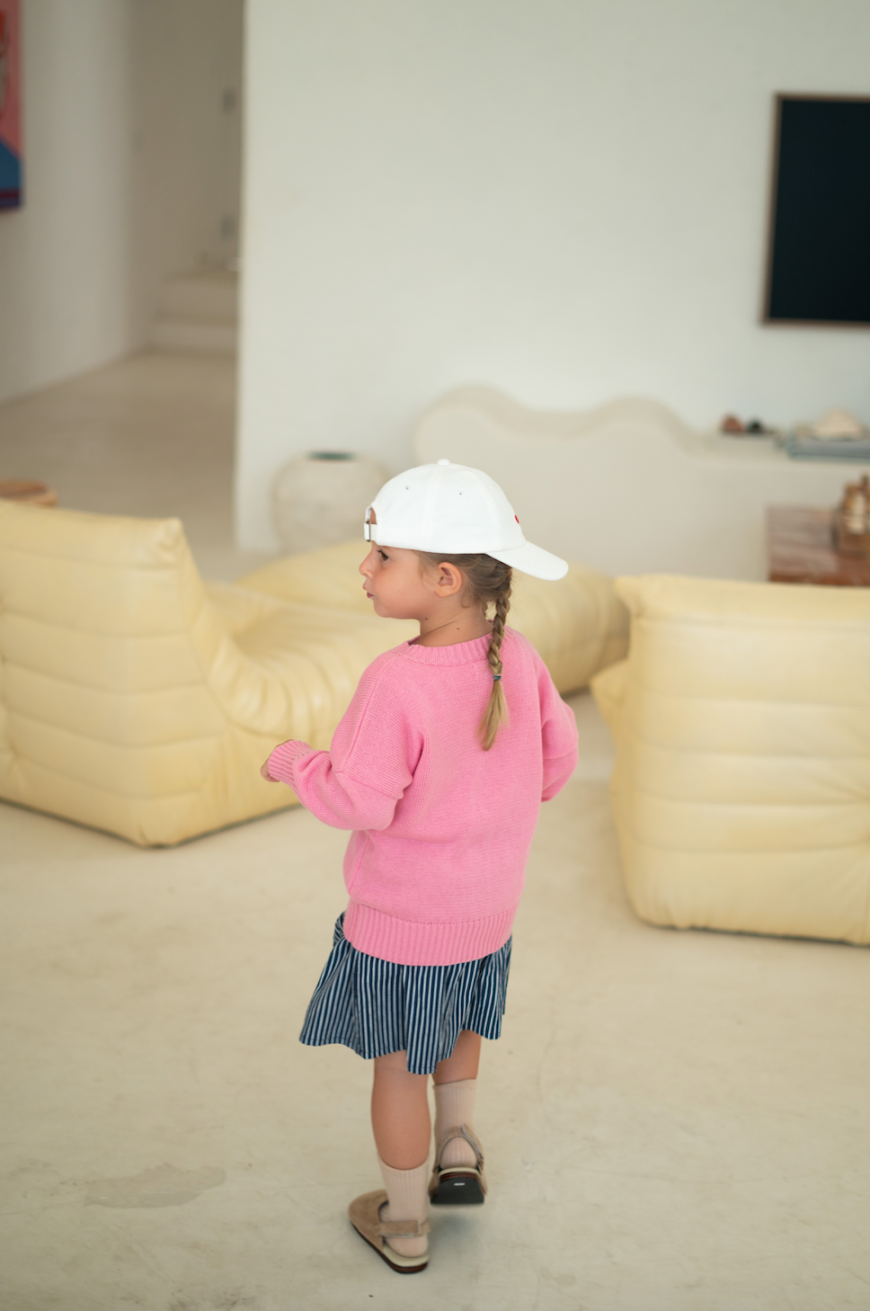 leon knit sweater - barbie
