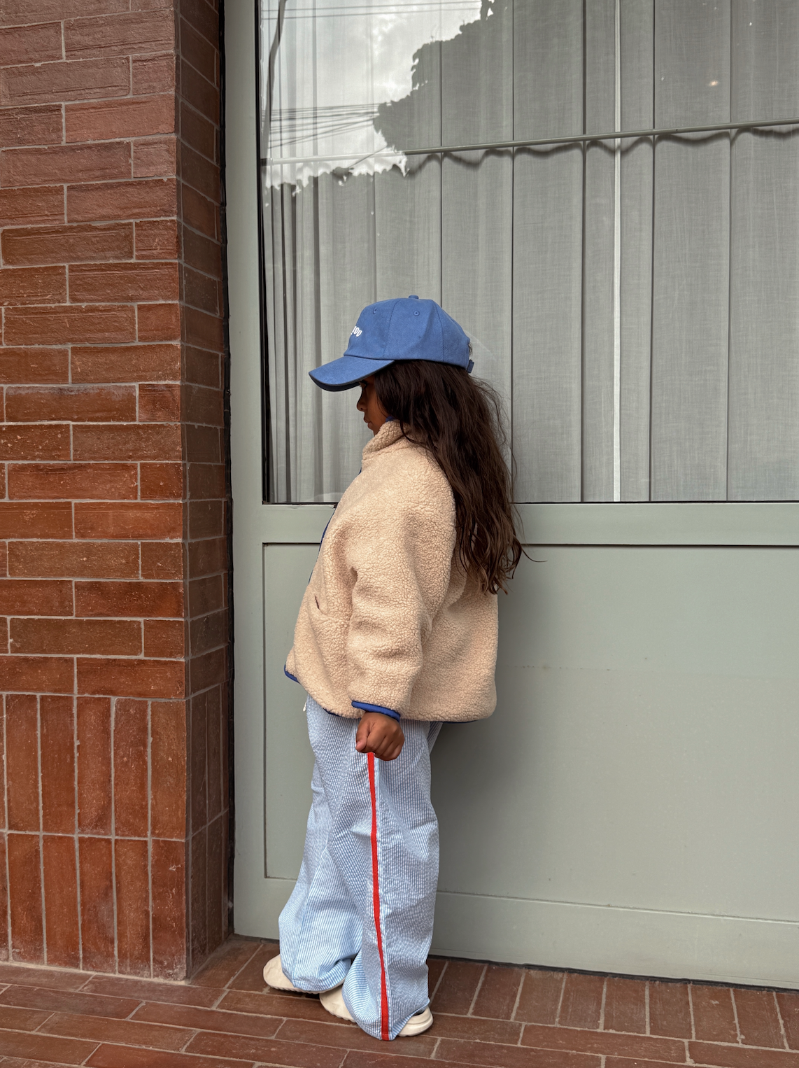 freddie reversible jacket - red / blue check