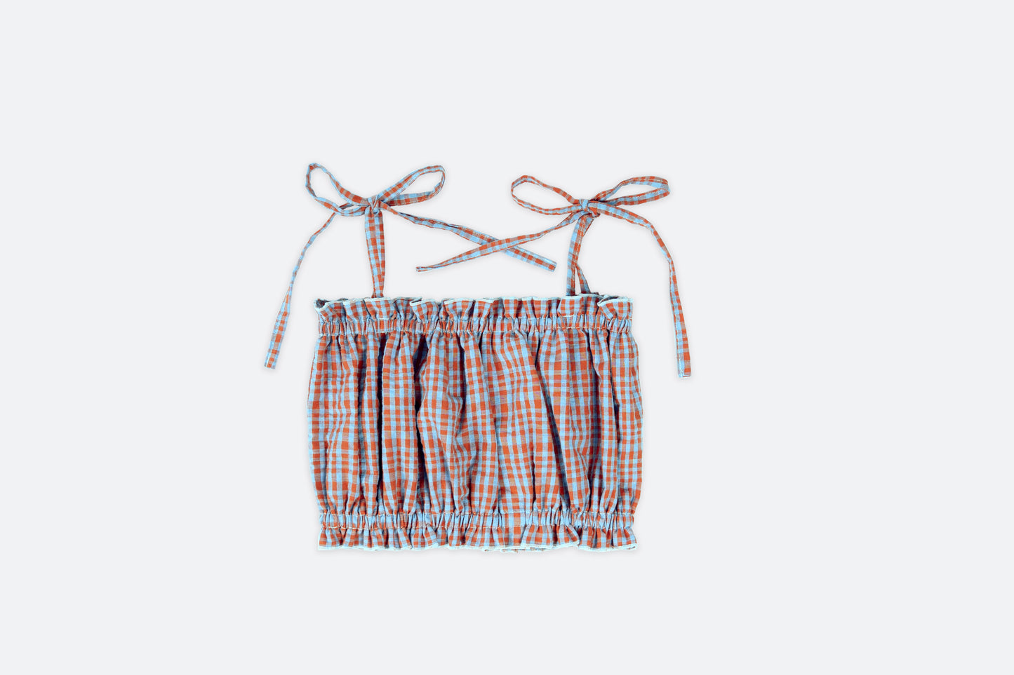 ziggy top - red / blue check