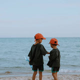 luca athletic bike shorts - chocolate / green