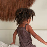 sukou rib dress - chocolate