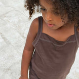 sukou rib dress - chocolate