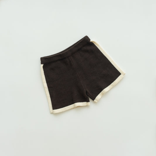 luca athletic bike shorts - chocolate