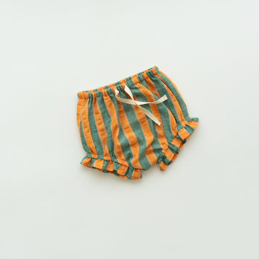 louis bloomer - orange / green stripe