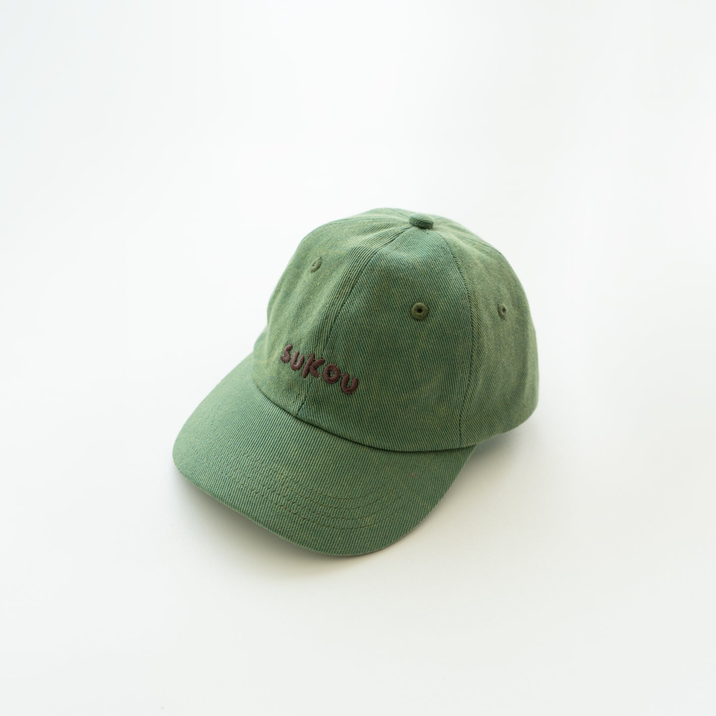 signature dad cap - green