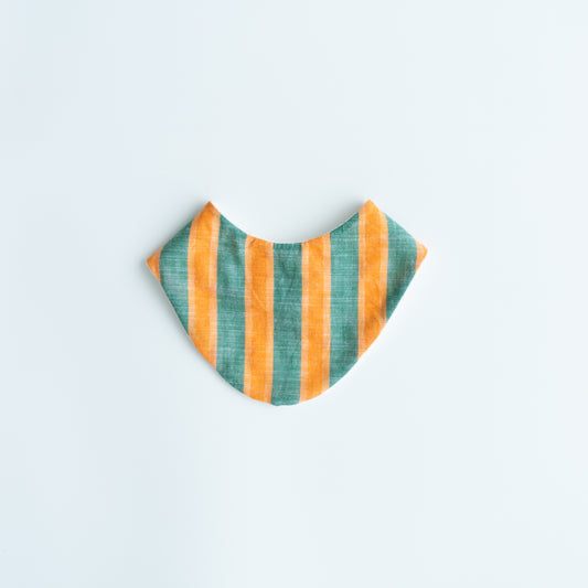 bib - orange / green stripe