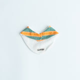 bib - orange / green stripe