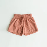 levi shorts - red check