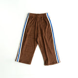 paloma pants - chocolate / blue stripe