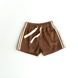 levi shorts - chocolate stripe