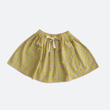 nika corduroy skirt - electric green check