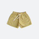levi shorts - electric green check