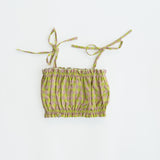 ziggy top - electric green check