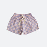 levi shorts - purple check