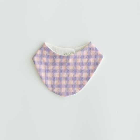 bib - purple check