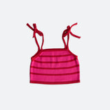 bobbie crop top - pink / red