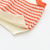 bobbie crop top -orange / off white