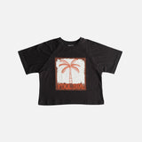 pool side t-shirt - chocolate