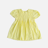 celine smock dress - yellow