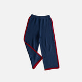 hudson knitted pant - denim / red