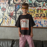 pool side t-shirt - chocolate