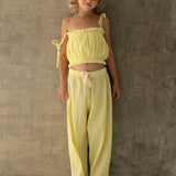 paloma pants crinkle - yellow