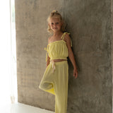 paloma pants crinkle - yellow