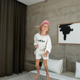 sukou signature long sleeved - white