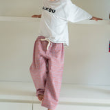 nova pants - red / blue check