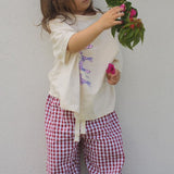 nova pants - red gingham