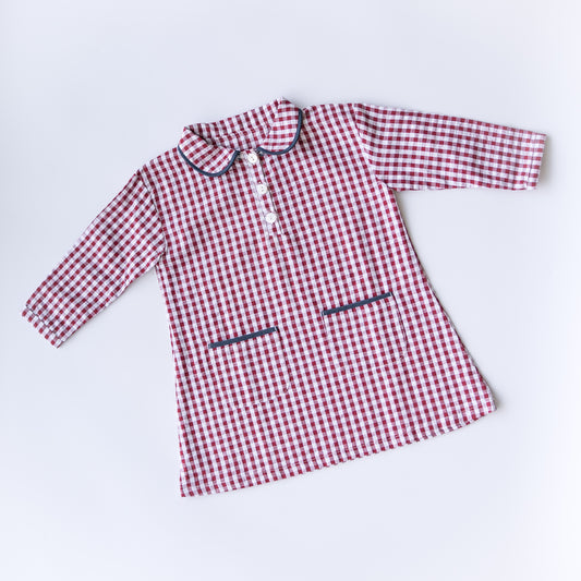 lottie dress - red gingham