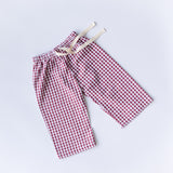 nova pants - red gingham