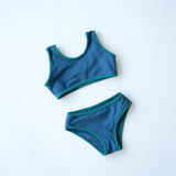 sukou mini bikini set - green / blue