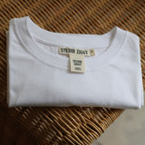 studio ziggy cotton (women's) baby tee - white