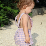 dylan romper - purple check