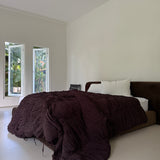 studio ziggy cotton duvet - chocolate