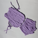 gigi bloomer set - purple PRE ORDER