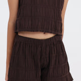 maggie bloomer short - chocolate
