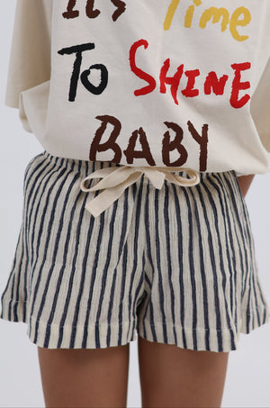 crinkle blue stripe