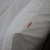 studio ziggy cotton pillowcases - white