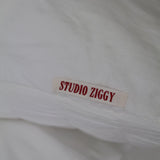 studio ziggy cotton pillowcases - white