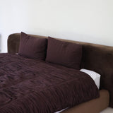 studio ziggy cotton pillowcases - chocolate